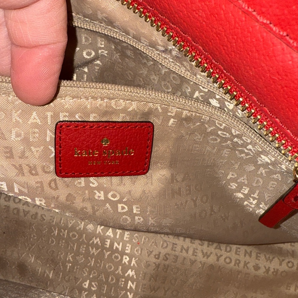 Kate Spade Red Leather Lana Satchel - Picture 10 of 14